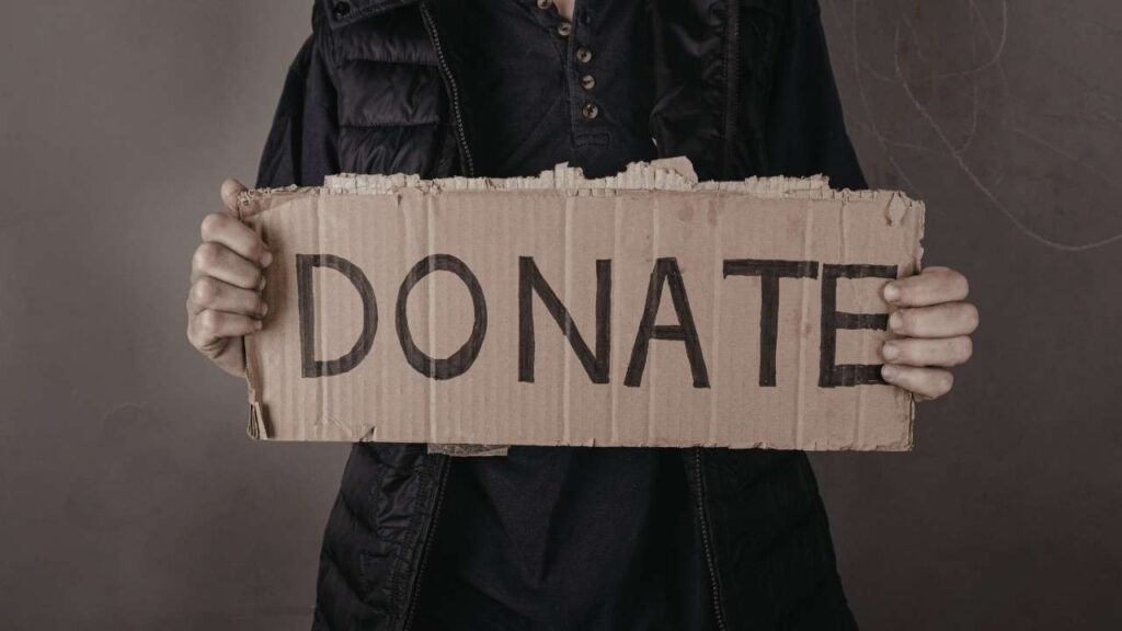 Donation for eye surgery