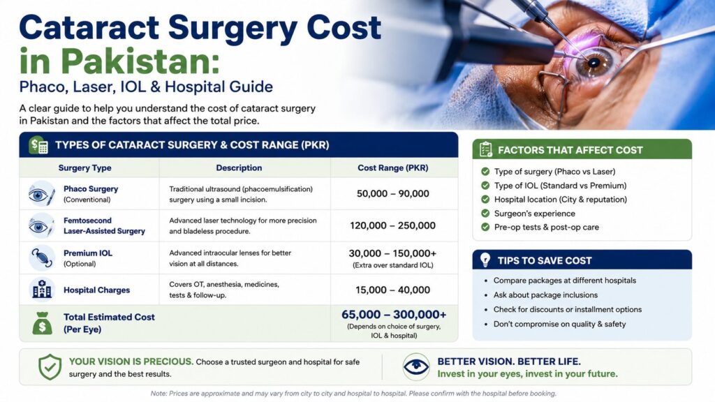 Cataract Surgery Cost in Pakistan